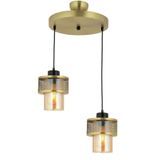 Lambadar Pulsar Model Modern Ikili Sarkıt Avize Gold Tek Ebat 30 X 60 0092-2Goldkafesbalcam