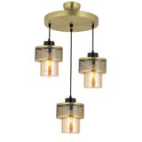 Lambadar Pulsar Model Modern Üçlü Sarkıt Avize Gold2 Tek Ebat 30 X 60 0092-3Goldkafesbalcam