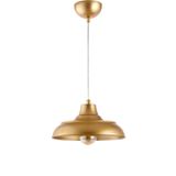 Lambadar Retro Rustik Model Modern Metal Tekli Gold Sarkıt Avize Cafe Gold Tek Ebat 25 X 70 3506-Svm4Gold