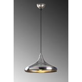 Lambadar Retro Rustik Model Modern Metal Tekli Krom Sarkıt Avize Cafe Krom Tek Ebat 35 x 74 3506-SV - Çok Renkli
