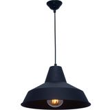 Lambadar Retro Rustik Model Modern Metal Tekli Sarkıt Siyah Avize - 1