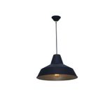 Lambadar Retro Rustik Model Modern Metal Tekli Sarkıt Siyah Avize Siyah/Gold Tek Ebat 3506-Svm14Bg