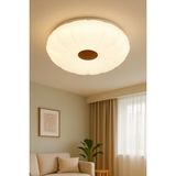 Lambadar Ronark Model Özel Tasarım 42 Cm Büyük Boy Modern 3 Renk(BEYAZ-GÜN IŞIĞI-SARI) Plafonyer Led Avize