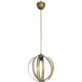 Lambadar Rustik Retro Model Geometrik Sarkıt Metal Dünya Avize - Gold