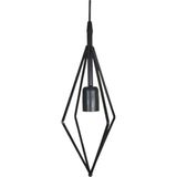 Lambadar Rustik Retro Model Geometrik Sarkıt Metal Plazma Avize - Siyah