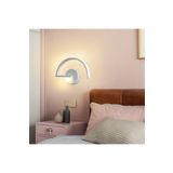 Lambadar Saat Model Modern Led Beyaz Işık Ultra Power Led Avize Salon Hol Yatak Odası Ledli Aplik Avize Beyaz Tek Ebat 0018-Saat-Wht-Aplik