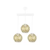 Lambadar Selçuklu Top Motif Yıldız Ferforje Model Retro Rustik Sarkıt Avize Gold_2 Tek Ebat Unisex 3533-3Golddik