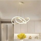 Lambadar Sonsuzluk Model Tekli Sarkıt LED Beyaz Işık Ultra Power LED Avize Salon Mutfak Oda Hol Ledli Avize - Krem