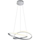 Lambadar Sonsuzluk Model Tekli Sarkıt LED Beyaz Işık Ultra Power LED Avize Salon Mutfak Oda Hol Ledli Avize - Krom