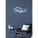 Lambadar Sonsuzluk Model Tekli Sarkıt LED Beyaz Işık Ultra Power LED Avize Salon Mutfak Oda Hol Ledli Avize - Mavi