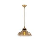 Lambadar Special Model Tekli Gold Modern Füme Camlı Sarkıt Avize