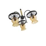 Lambadar Spor Modern Rustik Retro Üçlü Model Teker Sarkıt Avize Nocolor-Cc696C00 Tek Ebat 3520-3Blktkrmarul