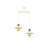 Lambadar Tekli Krem Retro Rustik Model Modern Metal Sarkıt Avize Nocolor-8313823F Tek Ebat 3542-2Krem