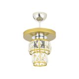 Lambadar Tekli Kristal Taşlı Lüks Modern Spor Model Yuvarlak Tepsi Eskitme Avize Eskitme Tek Ebat 0084-1Yuvesktasli