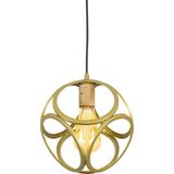 Lambadar Tekli Modern Çember Küp Model Sarkıt Avize - Gold - 1