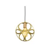 Lambadar Tekli Modern Çember Küp Model Sarkıt Avize Gold Tek Ebat 3538-1Goldyuvküp