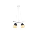 Lambadar Tekli Modern Tarz Kayık Model Metal Camlı Sarkıt Avize Nocolor-A43Feb26 Tek Ebat 3561-2Wht