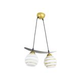 Lambadar Tekli Özel Şerit Camlı Kayık Model Tarz Sarkıt Avize Gold Tek Ebat Unisex 3563-2Goldgoldseritcam