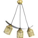 Lambadar Tekli Paparta Motif Kayık Model Tarz Sarkıt Avize - Gold - 3