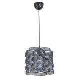 Lambadar Tekli Pasta Model Sarkıt Avize Siyah Tek Ebat 3575-6Katliblk