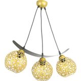 Lambadar Tekli Selçuklu Motif Kayık Model Tarz Sarkıt Avize - Gold - 3