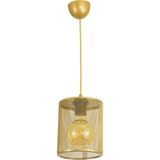Lambadar Tekli Slindir Model Modern Sarkıt Avize - Gold - 1