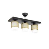Lambadar Üçlü Beyaz Cam Kafes Model Modern Plafonyer Avize Gold_2 Tek Ebat 3541-3Golddikkafesbeyazcam