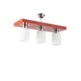 Lambadar Üçlü Modern Spor Model Dikdörtgen Tepsi Kırmızı Avize Nocolor-Bb356507 Tek Ebat 30 X 60 3502-3Red