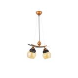 Lambadar Üçlü Modern Tarz Kayık Model Metal Camlı Sarkıt Avize Nocolor-1E69Ac3C Tek Ebat 3562-2Bakir