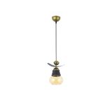 Lambadar Üçlü Modern Tarz Kayık Model Metal Camlı Sarkıt Avize Nocolor-32690690 Tek Ebat 3561-1Esk