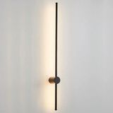 Lambadar Uzun Nova Model LED Beyaz Işık Ultra Power LED Avize Salon Hol Yatak Odası Ledli Aplik Avize - Siyah