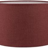 Lambader Başlık Bordo Silindir Yuvarlak Şapka 38x38x22 Cm Dekoratif Özel Yüksek Kalite Kumaş