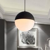 Lambaderler, Avizeler Için Uyarlanabilir 1 Metre Kablolu 25 Watt 3000K Sarı Ledli Ampul, LED Armatür - Siyah - Beyaz