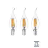LAMBAM Dekoratif Kıvrık Buji Mum Led Avize Ampulü 4w 3200k E14 Gün Işığı ERD-23