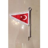 Lambbos Motosiklet Bayrağı 2 Adet Kuba Cg Mondial Vb.makam Bayrağı Nikel Üniversal Beyaz
