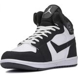 Lambirlend Lambırlent Beyaz Air Jordan Cilt Boğazlı Spor Ayakkabı - Beyaz-Siyah - 40 - Beyaz - Siyah