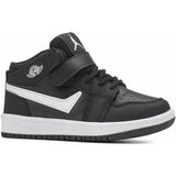 Lambırlent Unisex Cırtlı Air Jordan Mevsimlik Cilt Deri Boğazlı Anatomik Sneakers Spor Bot Ayakkabı - 00-Siyah