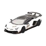Lamborghini Aventador SVJ 63 Bianco Asopo LHD 1:64 Diecast Model Araba
