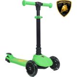 Lamborghini L5 Katlanabilir Işıklı 3 Tekerlekli Çocuk Scooter - Yeşil
