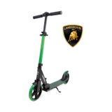 Lamborghini Lisanslı L6-200 Katlanabilir Metal Ayaklık Kaymaz Taban 2 Tekerlekli 8+ Yaş Çocuk Scooter - Yeşil