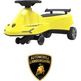 Lamborghini Resmi Lisanslı +3 Yaş Çocuklar Için Işıklı Ön Tekerlek ve Farlı Premium Swing Plazma Karınca Kaykay - Sarı