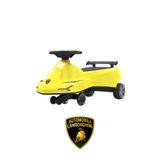 Lamborghini Resmi Lisanslı +3 Yaş Çocuklar için Işıklı Ön Tekerlek ve Farlı Premium Swing Plazma Karınca Kaykay