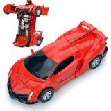 Lamborghini Robota Dönüşen Araba 14 Cm Kırmızı