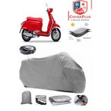 Lambretta G350 Branda Gri Arka Çanta Uyumlu(Topcase) Motosiket Brandası Motor Örtüsü Çadır Su Geçirmez Motosiklet Kılıfı Motor Brandası,lastikli,taşıma Torbalı