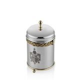 Lamedore Black Pearl Halatlı Yuvarlak Büyük Kavanoz 11x12x16 Cm
