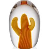 La'Medore Cactus 8x8x13 cm Orange Glass Decor
