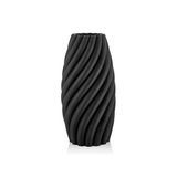 Lamedore Helıcal Sıyah 3D Buyuk Vazo 21X21x45 Cm