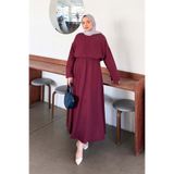lamelif Kol Biye Detaylı Takım Mürdüm