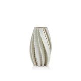 La'MeVazodore Abstract Spiral Beyaz 3D 19x20x35 cm Vazo