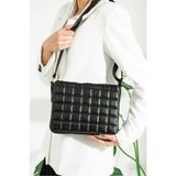 Lamia Shoes Lamia Çapraz Askılı Kapitone Dikişli Günlük Omuz Çantası - 00-Siyah